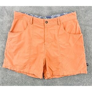 Horny Toad Womens Cotton Blend Hiking Shorts Size 14 Ornange Melon